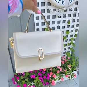 White Leather Purse